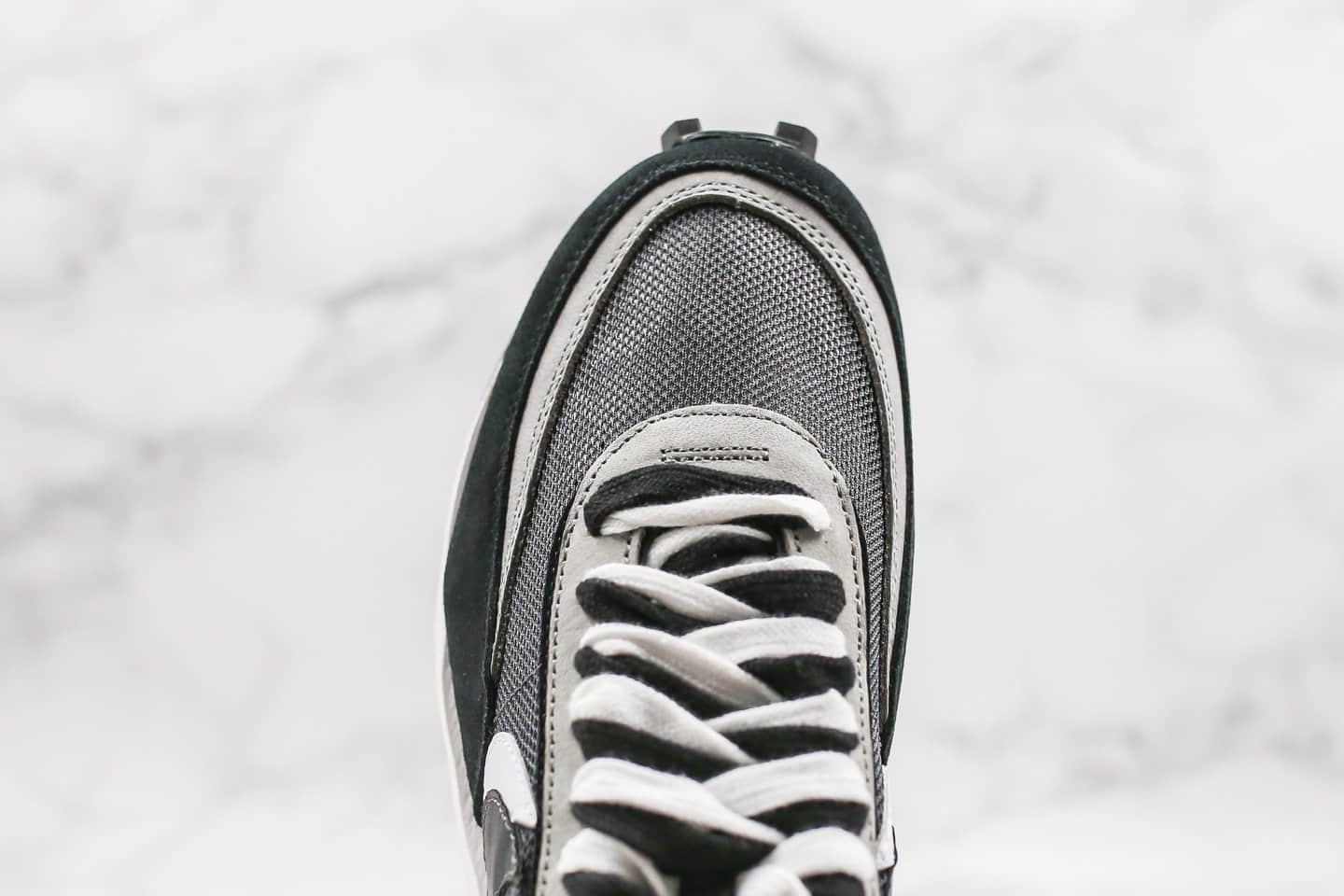 耐克Nike LDV Waffle x Sacai联名款纯原版本华夫重叠设计双钩跑鞋黑灰色原盒原标正确鞋面材质 货号:BV0073-001