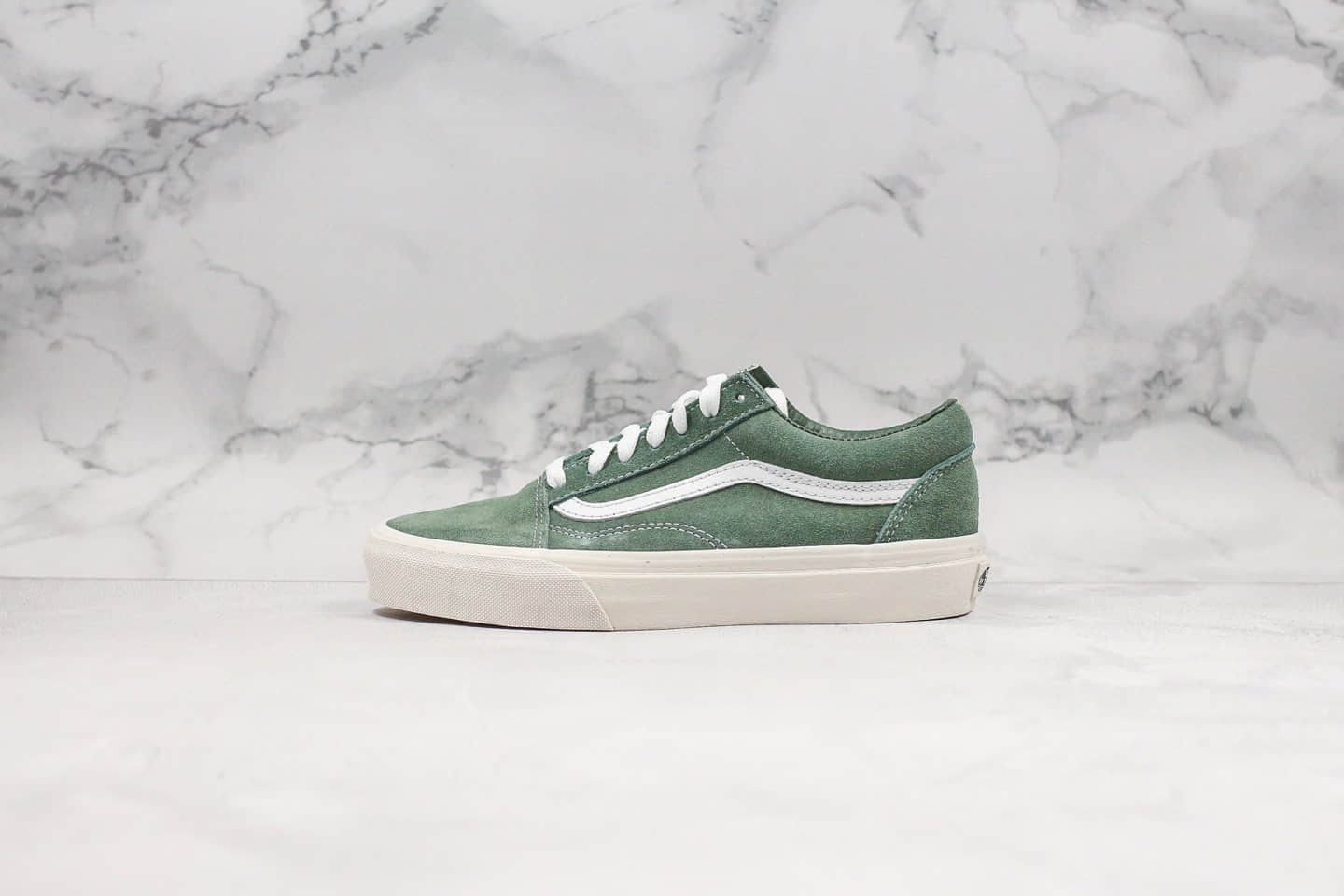 万斯Vans Sunde Sk8-Hi公司级版本低帮麂皮硫化板鞋橄榄绿配色原厂硫化工艺内置鞋盒钢印 (ID:31666) - 图片1