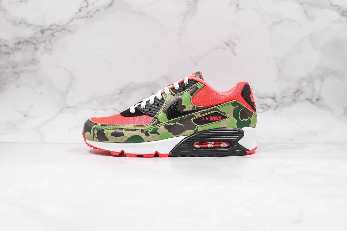 耐克Nike Air Max 90 Reverse Duck Camo纯原版本气垫鞋Max90反转猎敏感内容迷彩配色真实气垫正确鞋面材质 货号:CW6024-600
