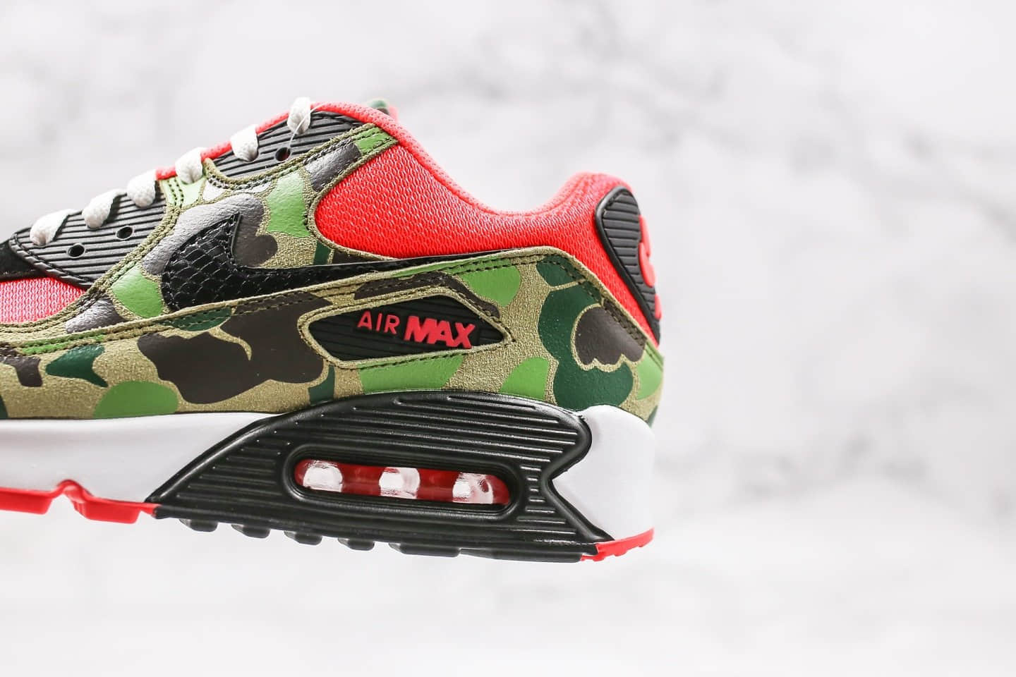 耐克Nike Air Max 90 Reverse Duck Camo纯原版本气垫鞋Max90反转猎敏感内容迷彩配色真实气垫正确鞋面材质 货号:CW6024-600