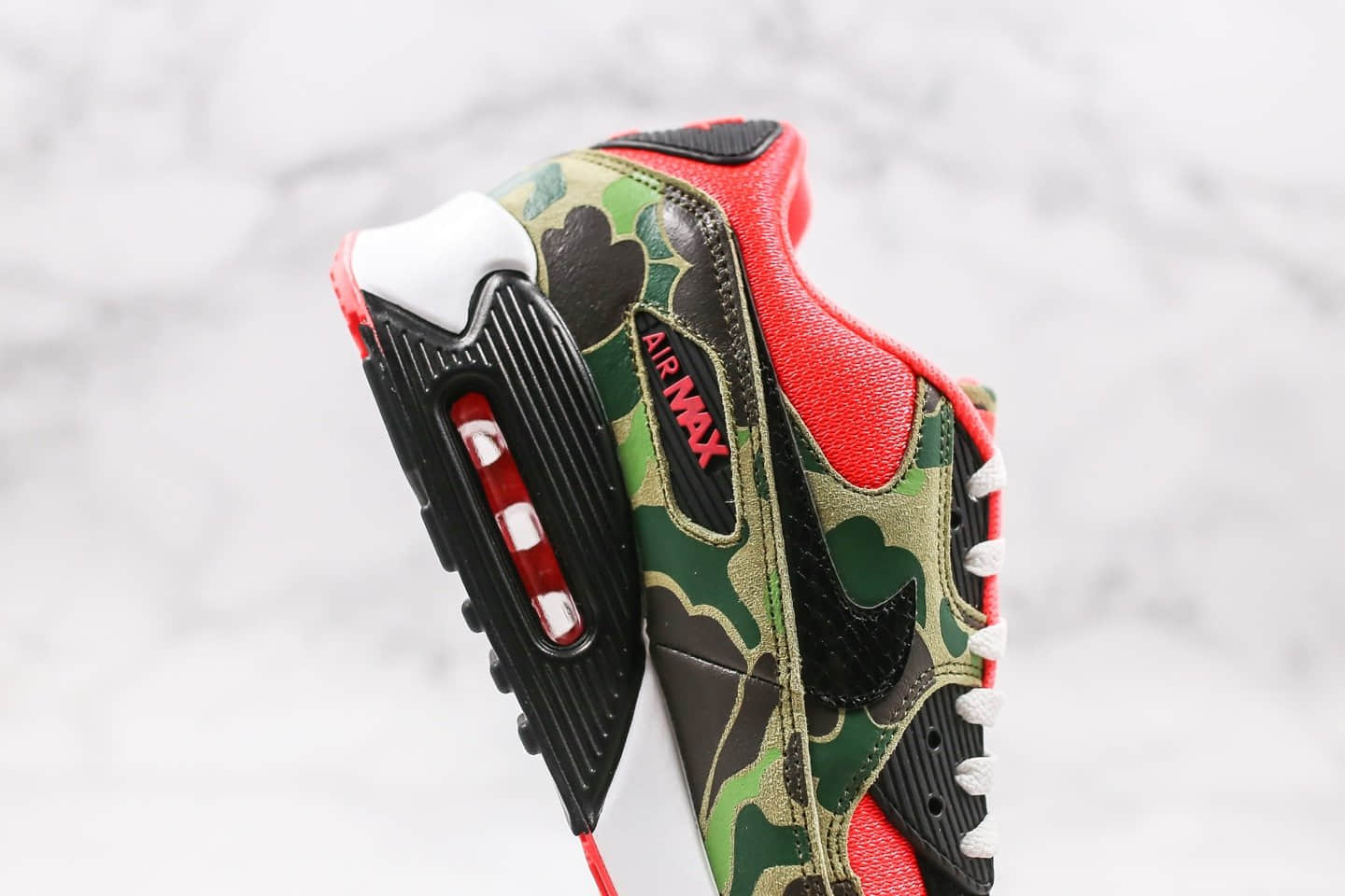 耐克Nike Air Max 90 Reverse Duck Camo纯原版本气垫鞋Max90反转猎敏感内容迷彩配色真实气垫正确鞋面材质 货号:CW6024-600