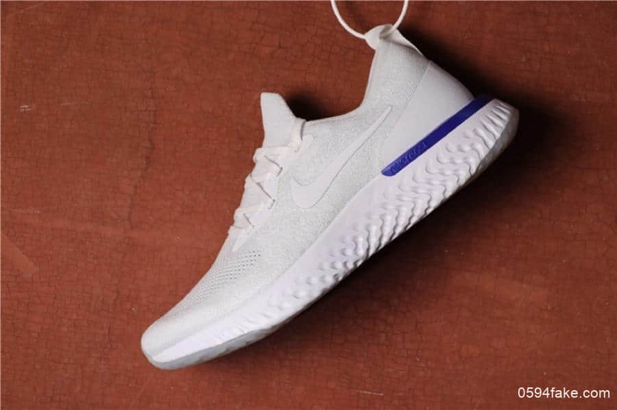 Nike Epic React Flyknit纯白 耐克瑞亚纯原高端版本高弹大底跑鞋 (ID:3180) - 图片1