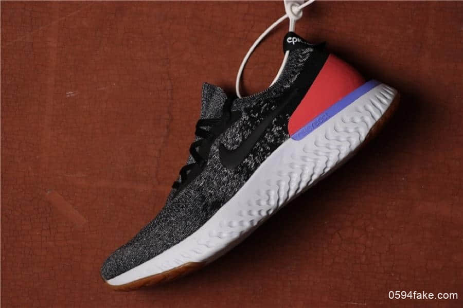 Nike Epic React Flyknit黑灰 耐克瑞亚真标官方正确版跑鞋 (ID:3196) - 图片1