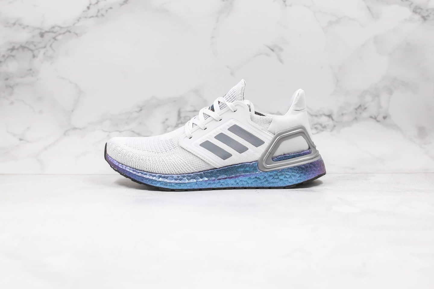 阿迪达斯Adidas Ultra Boost 20 Consortium纯原版本爆米花跑鞋UB6.0灰蓝色正确网纱鞋面材质原盒原标 (ID:32113) - 图片1