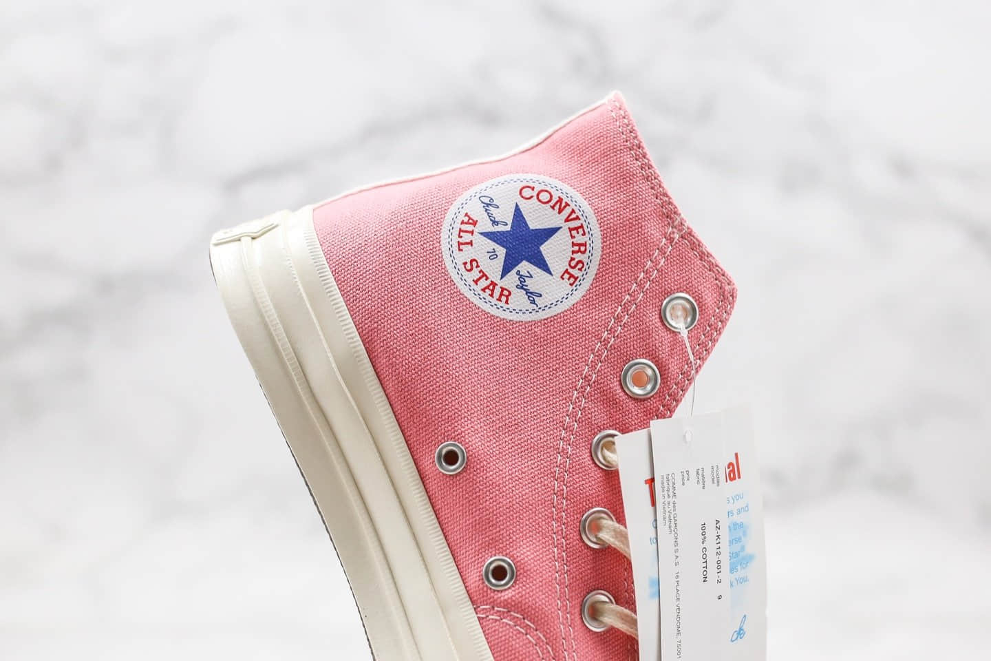匡威Converse Chuck Taylor AllStar 70 Hi x 敏感内容G公司级版本川久保玲联名款爱心大眼粉色帆布鞋正确工艺大盒原厂硫化大底