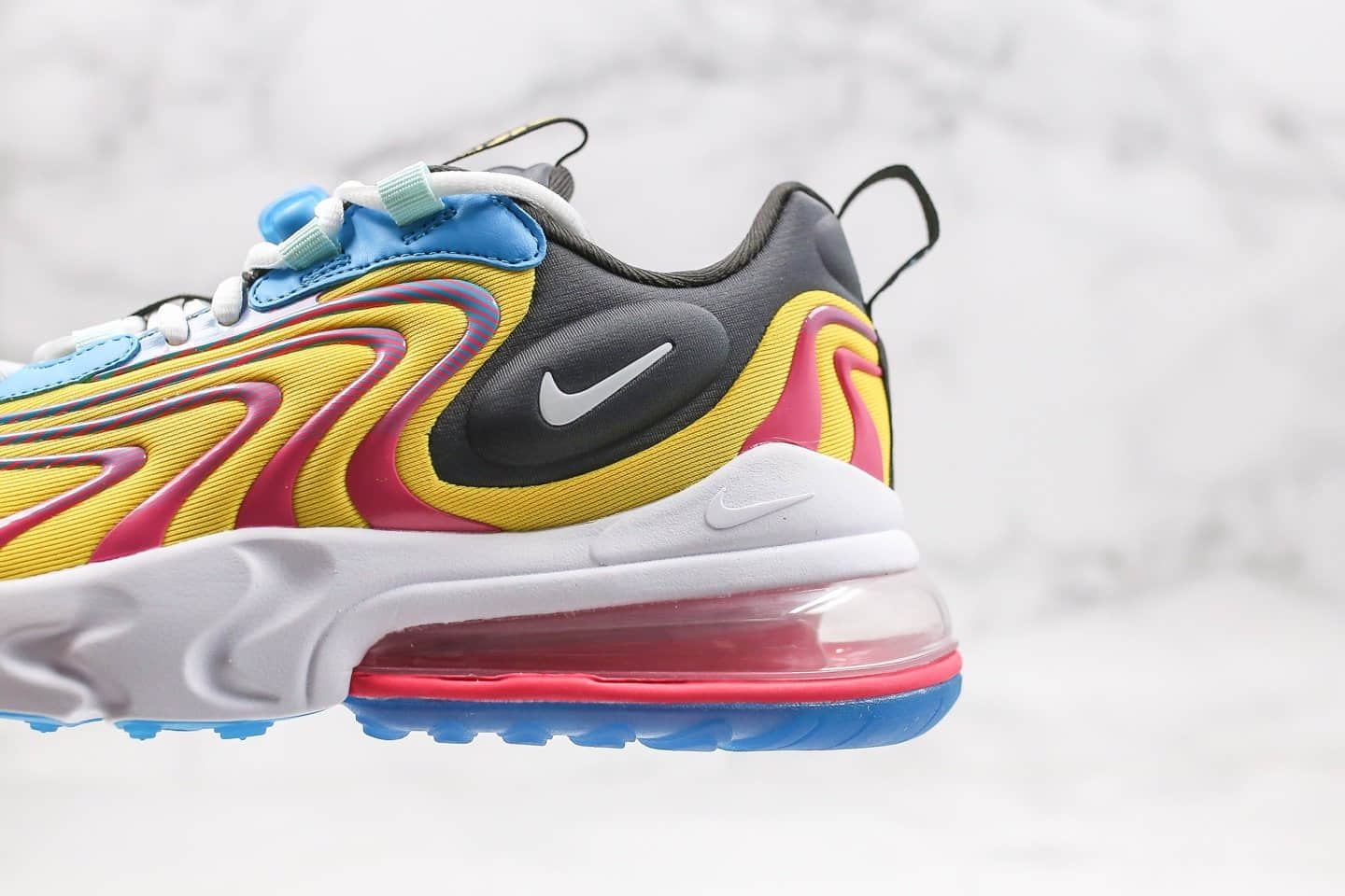 耐克Nike Air Max 270 Retro eng纯原版本气垫鞋Max270三代限量版彩虹黄蓝色搭载后半掌真Air大气垫缓震 货号:敏感内容0113-400