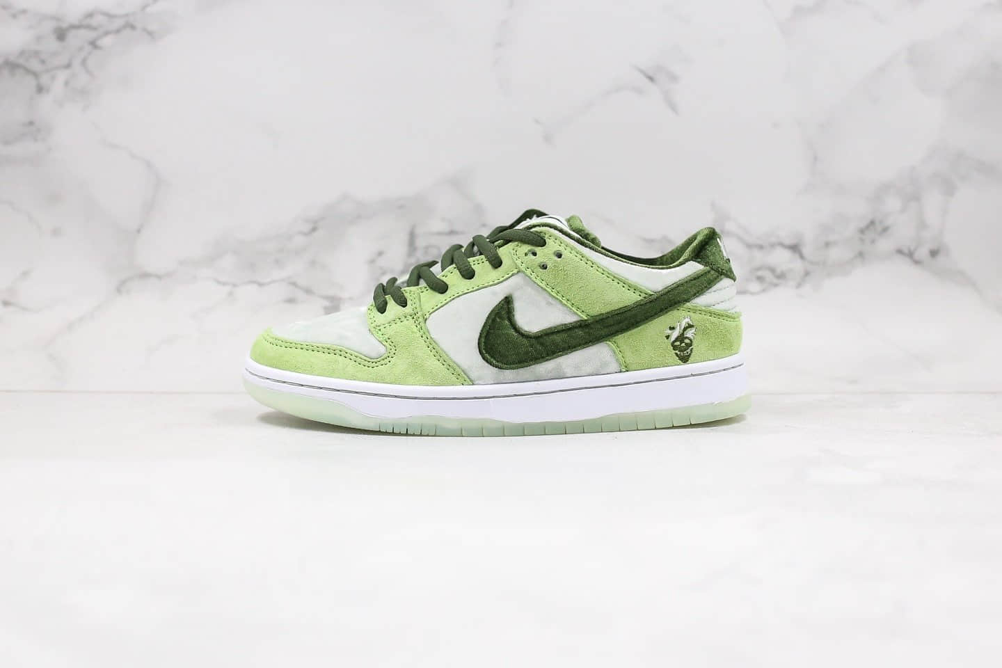 耐克Nike SB Dunk Low Valentine's Day x StrangeLove纯原版本低帮DUNK板鞋丝绒绿色内置Zoom气垫 货号:CT2552-700