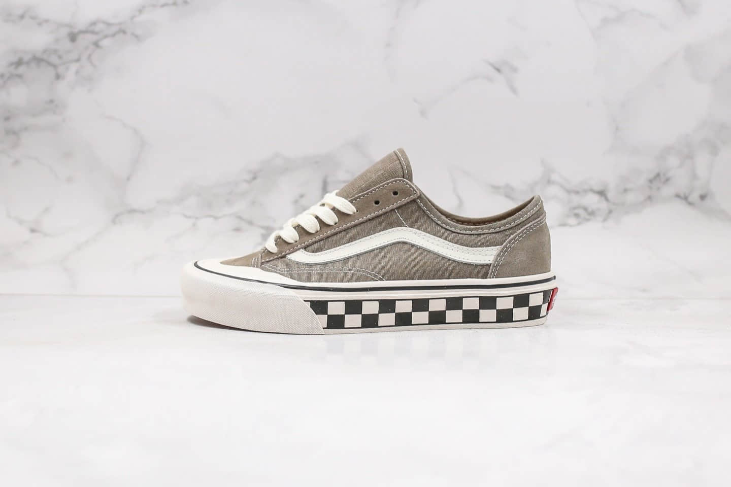 万斯Vans Style 36 Decon SF公司级版本半月包头棋盘格奶茶配色原厂硫化大底区别市面冷硫版本 (ID:32825) - 图片1
