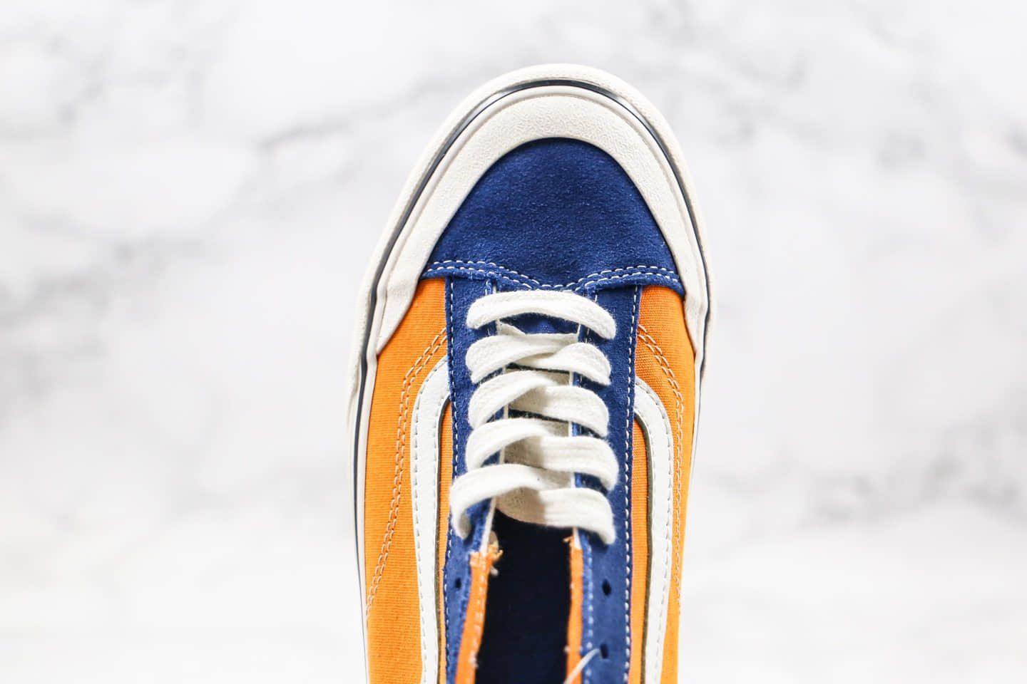 万斯Vans Style 36公司级版本半月包头杀人鲸冲敏感内容印花黄蓝色原厂硫化大底原盒原标