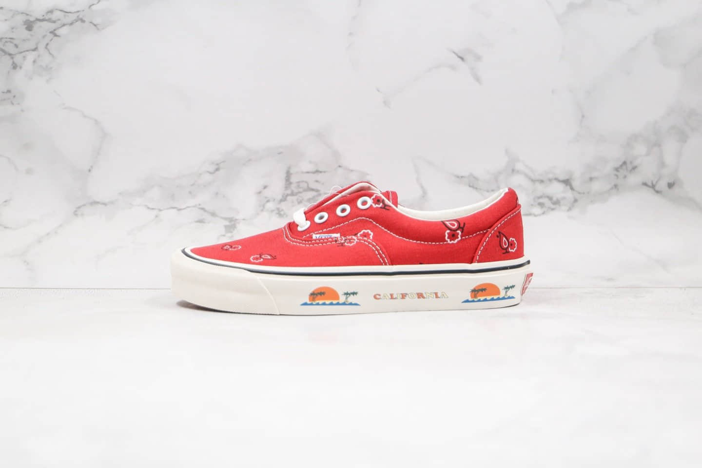万斯Vans Vault Paisley公司级版本加利福利亚腰果花阳光沙滩红色原厂硫化大底原档案数据开发 (ID:33203) - 图片1