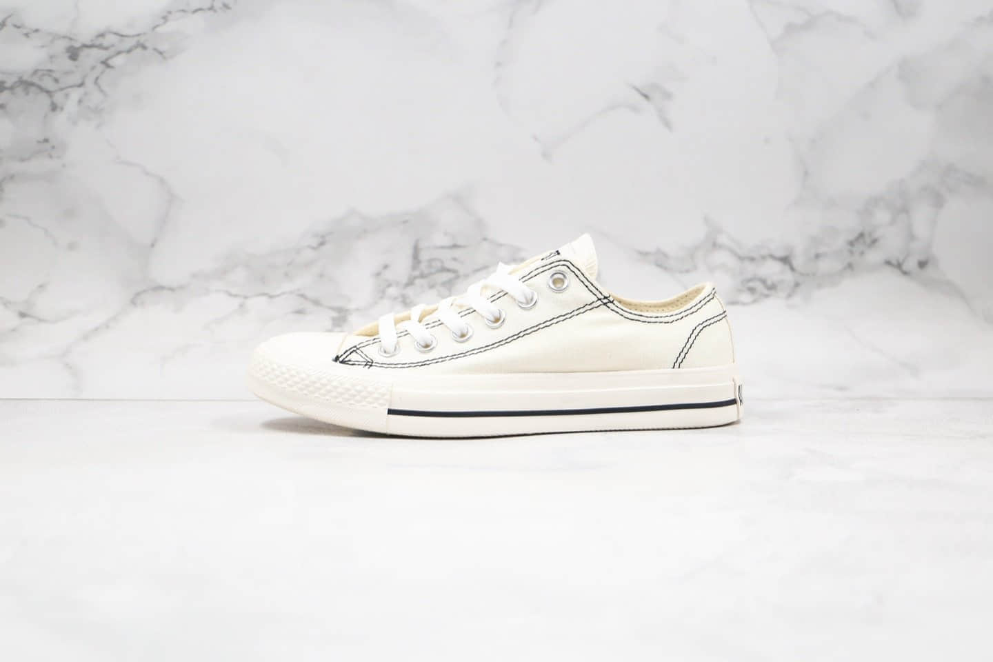匡威Converse all star stltchlnng hi公司级版本低帮黑白色车缝线日本全明星限定款原盒原标 (ID:33244) - 图片1