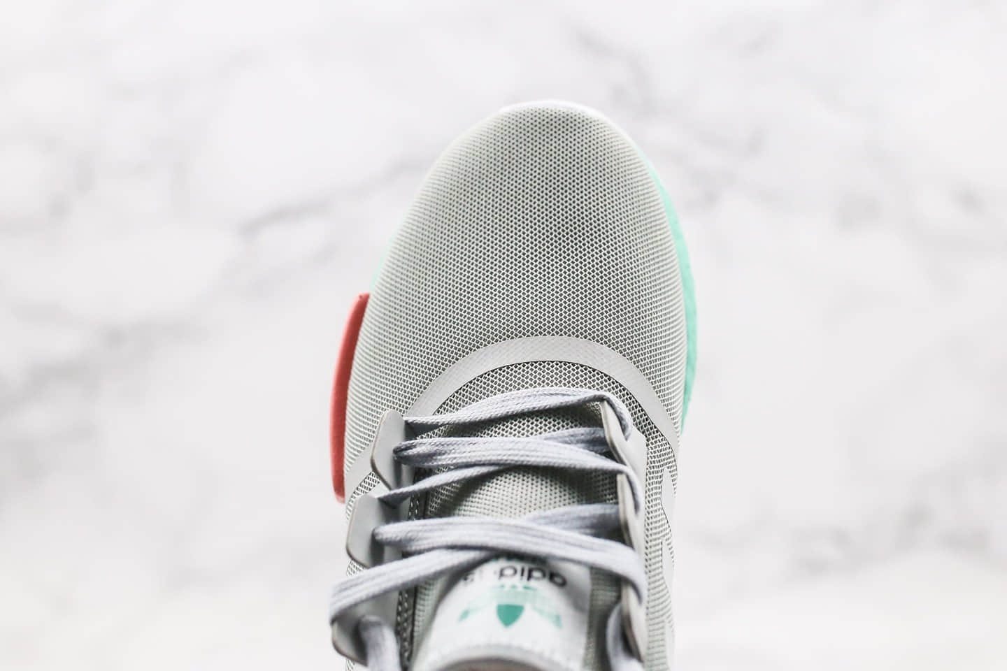 阿迪达斯adidas NMD R1纯原版本爆米花跑鞋灰绿撞色原厂爆米花大底区别市面通货版本 货号：FX4353