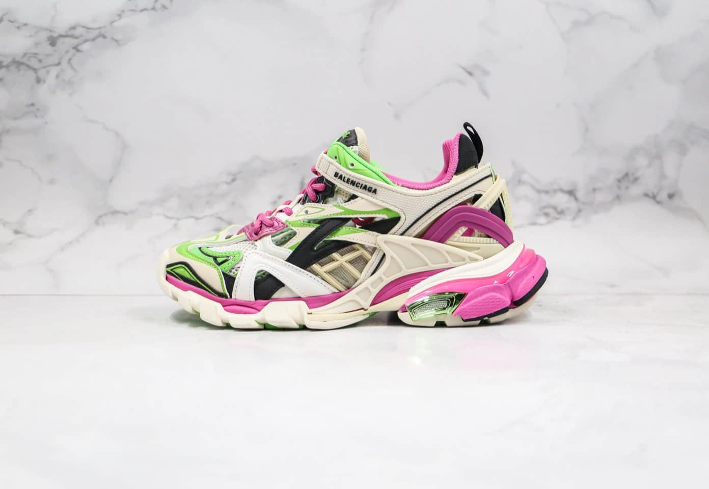 巴黎世家Balenciaga Track 4.0纯原版本复古老爹鞋灰粉色原盒原标原鞋开模一比一打造 (ID:33871) - 图片1