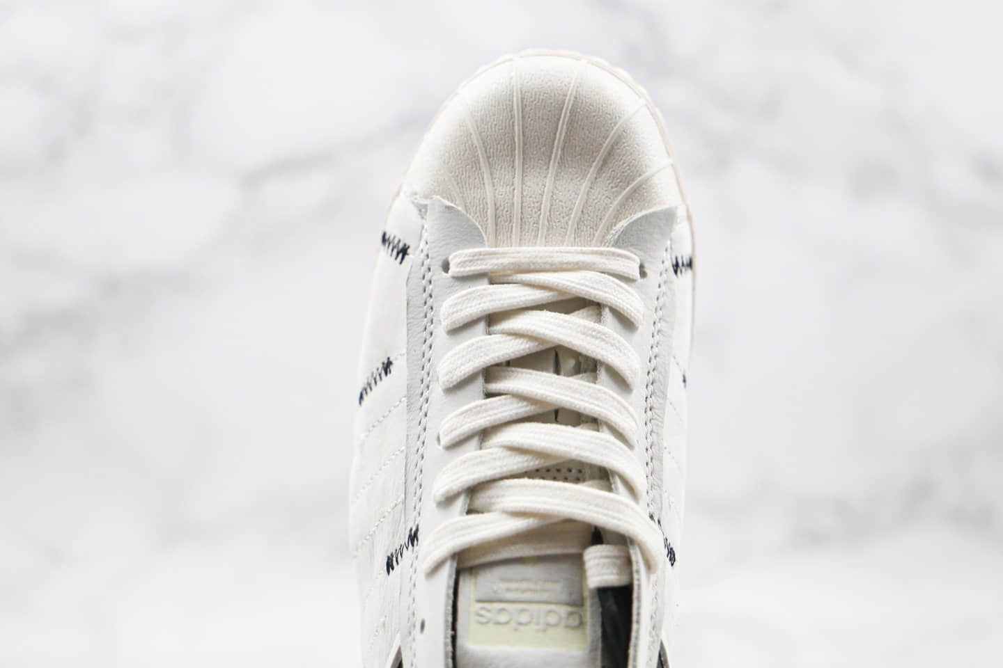 阿迪达斯Adidas Original Superstar WS2纯原版本三叶草贝壳头解构黑白灰色原盒原标原楦头纸板打造 货号:FV3023
