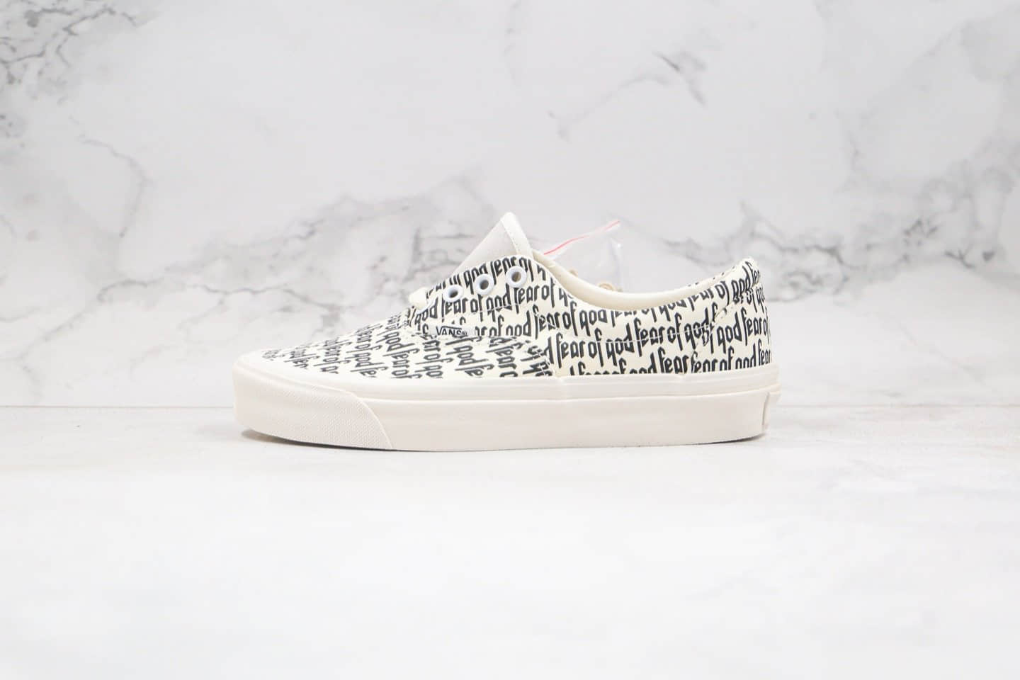 万斯Vans x Fog Era 2.0公司级版本敬畏上帝联名款2.0字母印花黑白色原厂硫化大底内置钢印原盒配件 (ID:34628) - 图片1
