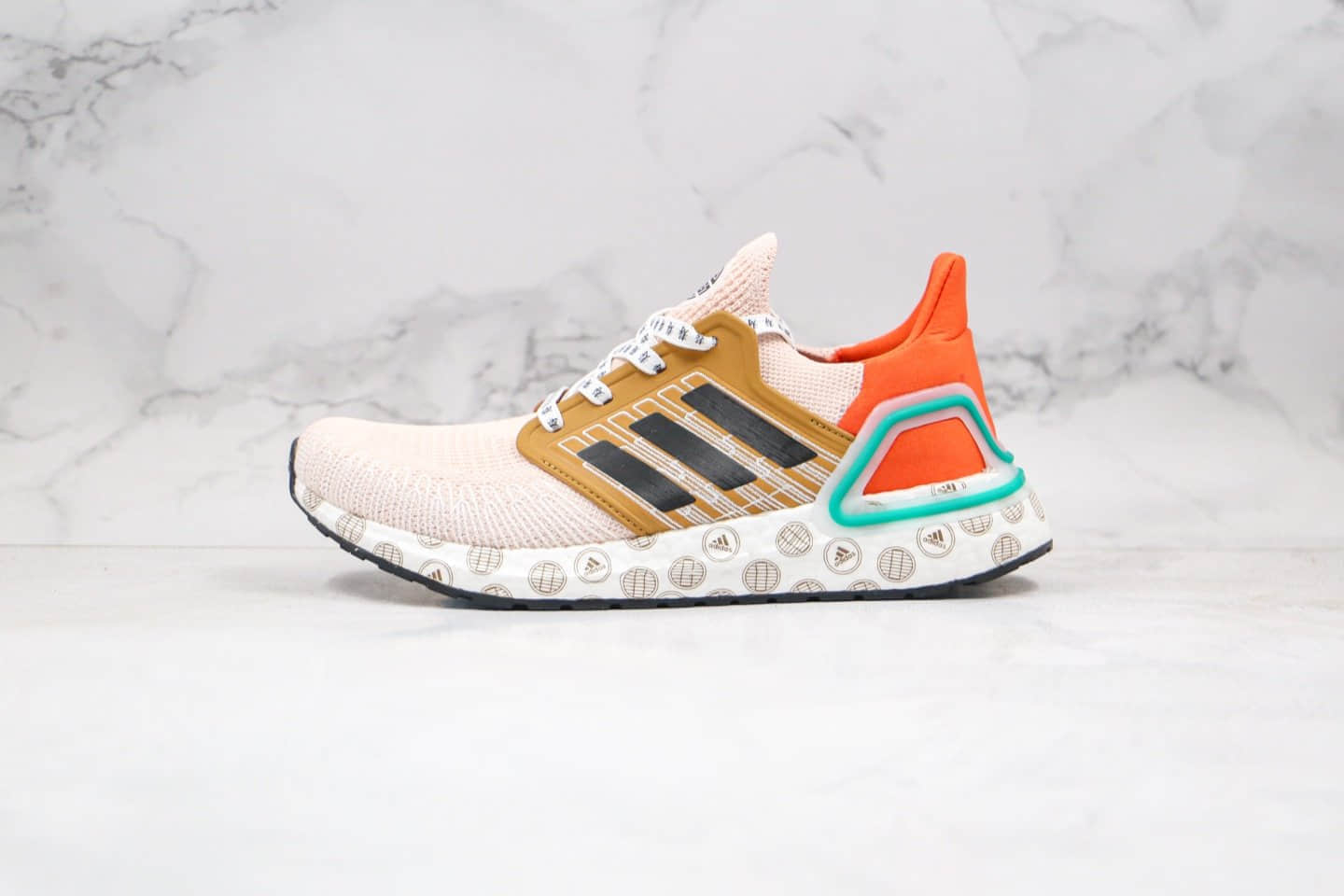 阿迪达斯Adidas UltraBoost 2020 Consortium 6.0纯原版本爆米花跑鞋UB6.0中国限定五福临门麦棕色成都限定原档案数据开发 (ID:34658) - 图片1