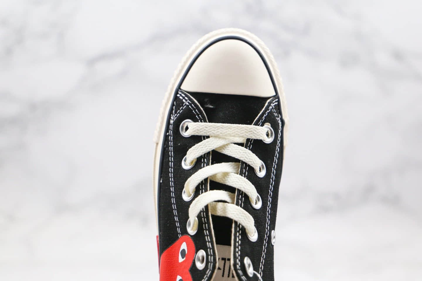 匡威Converse All Star x 敏感内容G PLAY公司级版本低帮川久保玲三心黑白色日版第三代原厂硫化大底原盒原标 货号：167806C
