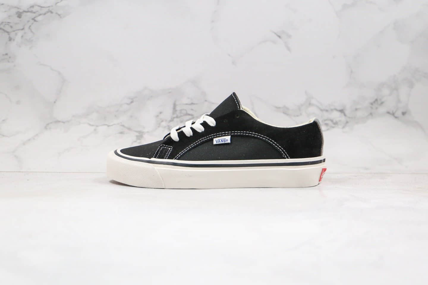 万斯Vans Vault OGLampin LX Lampin公司级版本低帮麂皮系列帆布鞋黑白撞色原鞋开模原厂硫化大底 (ID:34722) - 图片1