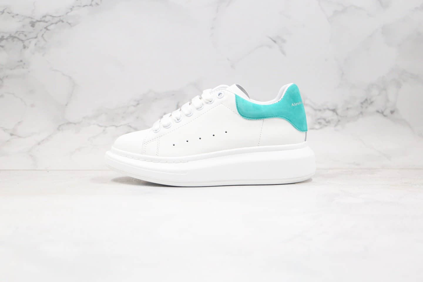 亚历山大Alexander McQueen sole sneakers纯原版本麦昆小白鞋薄荷绿尾原盒配件齐全正确牛皮头层鞋面 (ID:35014) - 图片1
