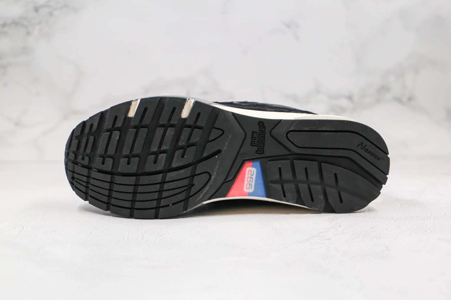 新百伦New Balance Made in USA M992纯原版本美产血统NB992老爹鞋黑米白银灰原楦头纸板打造正确猪八材质 货号:W992BL