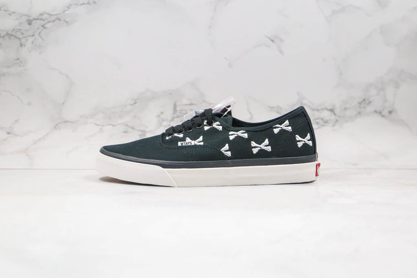 万斯VANS X WTAPS BONES公司级版本联名款骨头刺绣西山彻陈伟霆同款黑色原盒原标原档案数据开发 (ID:35581) - 图片1