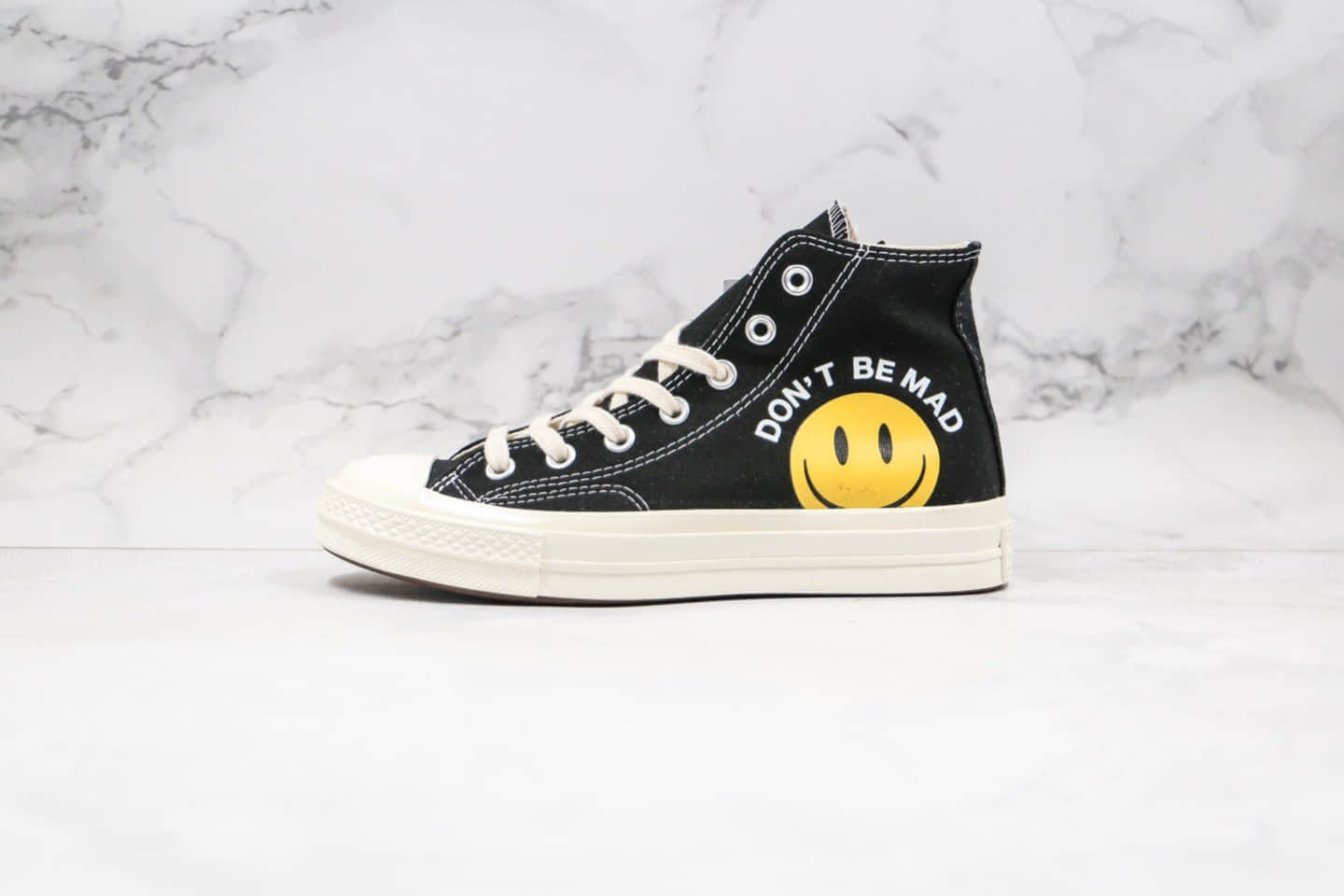 匡威Converse Chuck Taylor AllStar 70 Hi公司级版本高帮笑脸治愈系列双围条原厂硫化正确硅蓝PU软中底 (ID:35812) - 图片1