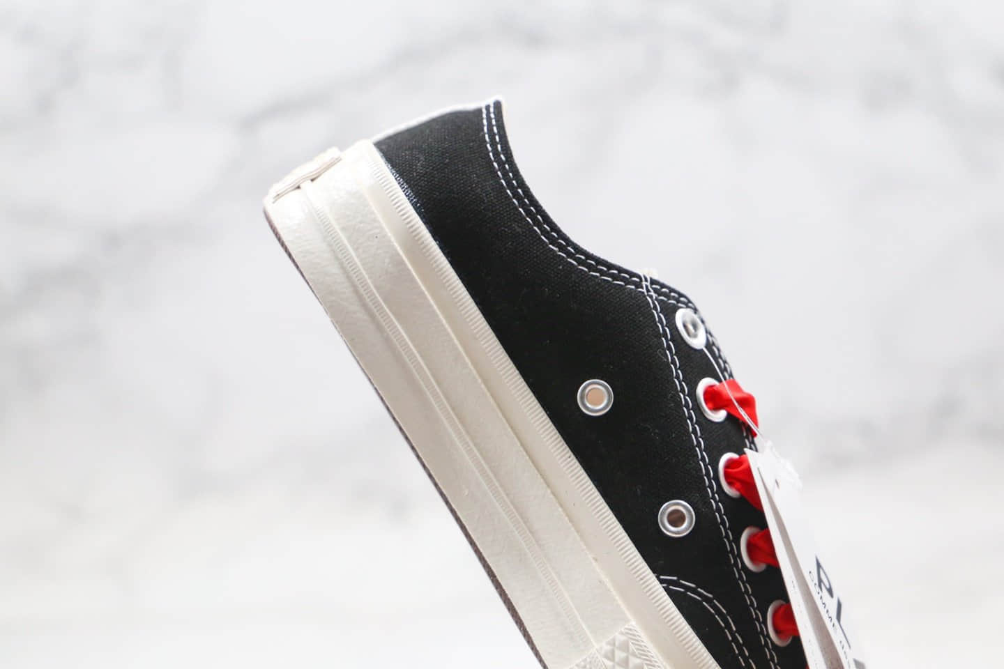 匡威Converse x 敏感内容G PLAY X CHANEL公司级版本香奈儿联名款低帮川久保玲黑白红爱心原厂硫化大底