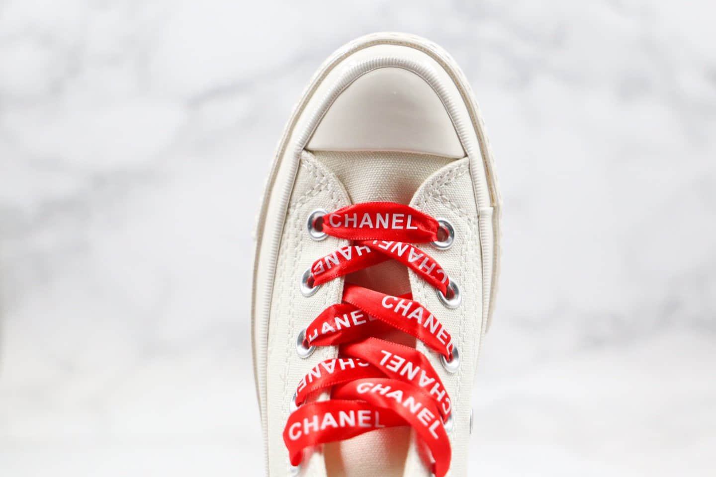 匡威Converse x 敏感内容G PLAY X CHANEL公司级版本香奈儿联名款川久保玲高帮帆布鞋原厂硫化大底正确香奈儿鞋带