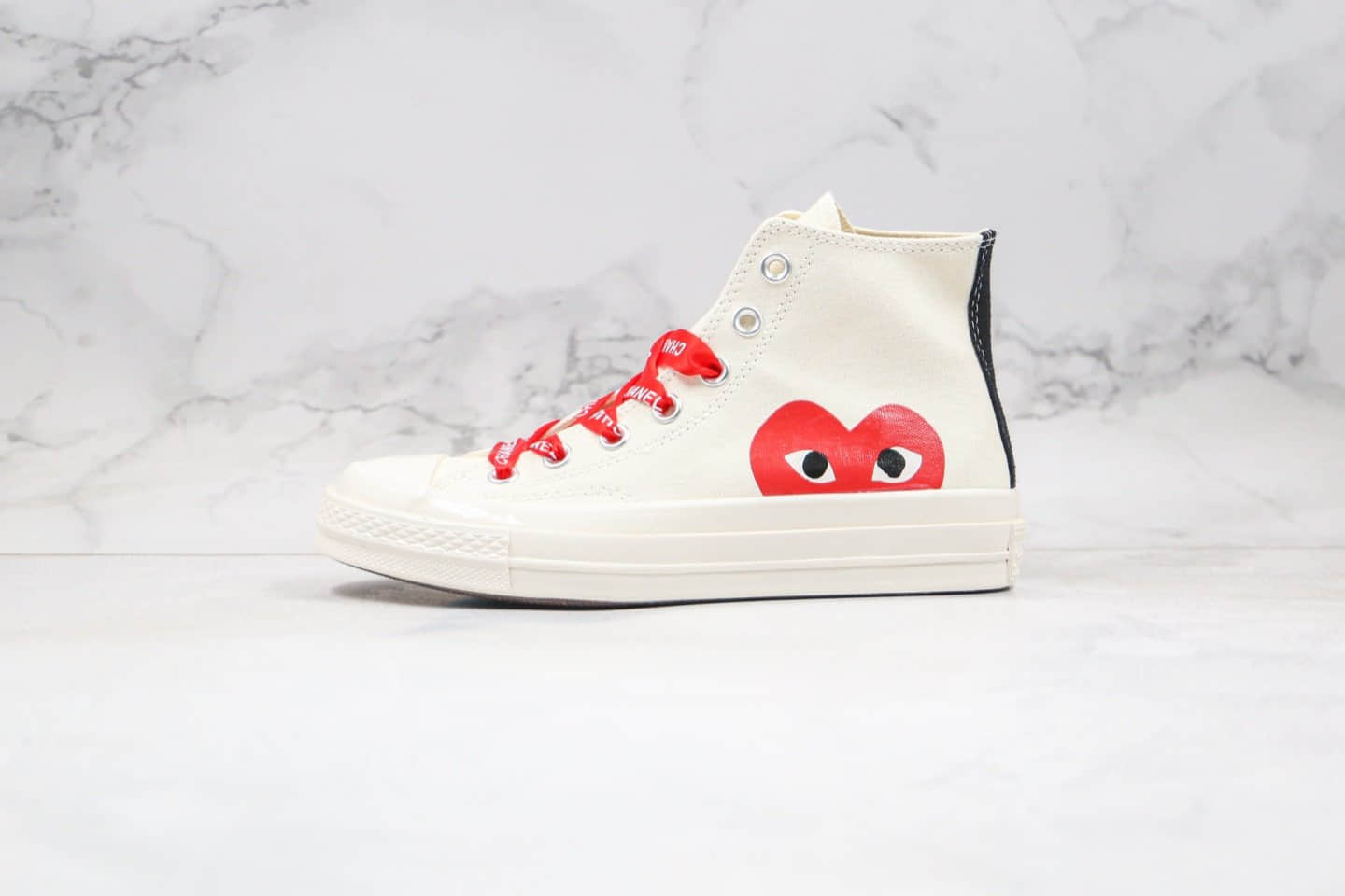 匡威Converse x 敏感内容G PLAY X CHANEL公司级版本香奈儿联名款川久保玲高帮帆布鞋原厂硫化大底正确香奈儿鞋带 (ID:35964) - 图片1