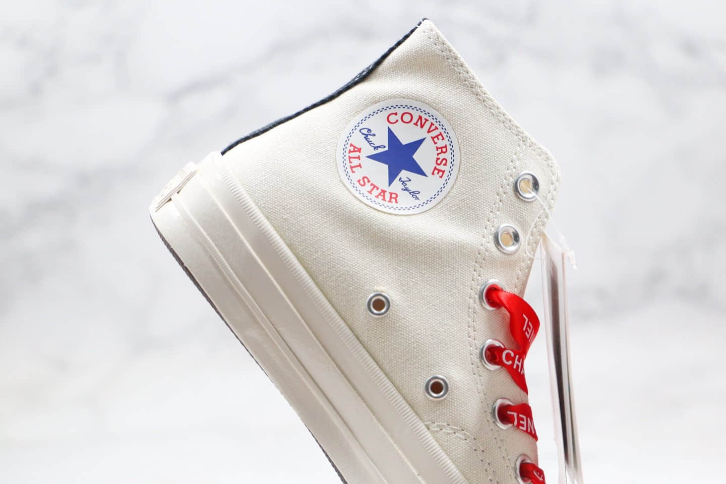 匡威Converse x 敏感内容G PLAY X CHANEL公司级版本香奈儿联名款川久保玲高帮帆布鞋原厂硫化大底正确香奈儿鞋带