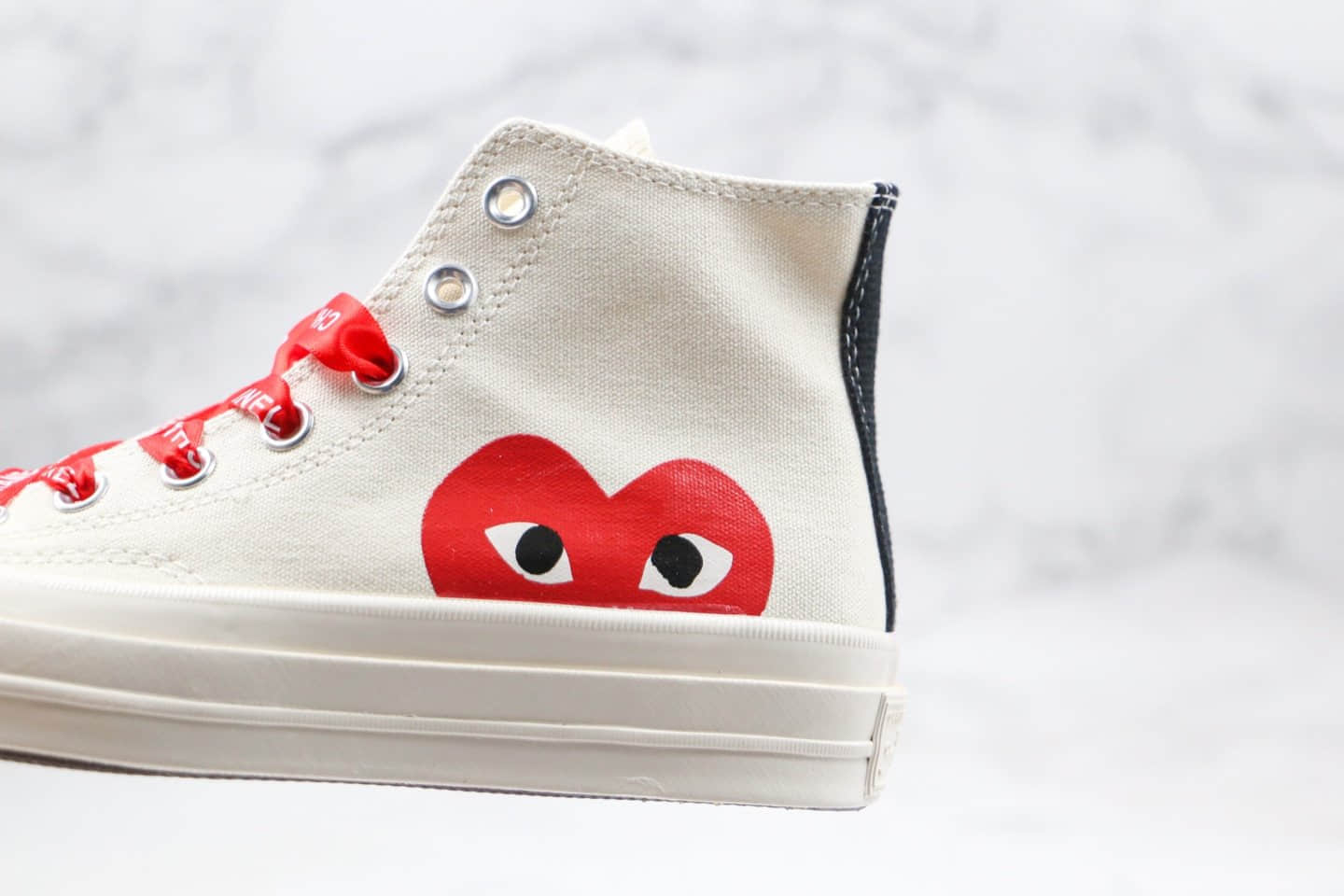 匡威Converse x 敏感内容G PLAY X CHANEL公司级版本香奈儿联名款川久保玲高帮帆布鞋原厂硫化大底正确香奈儿鞋带