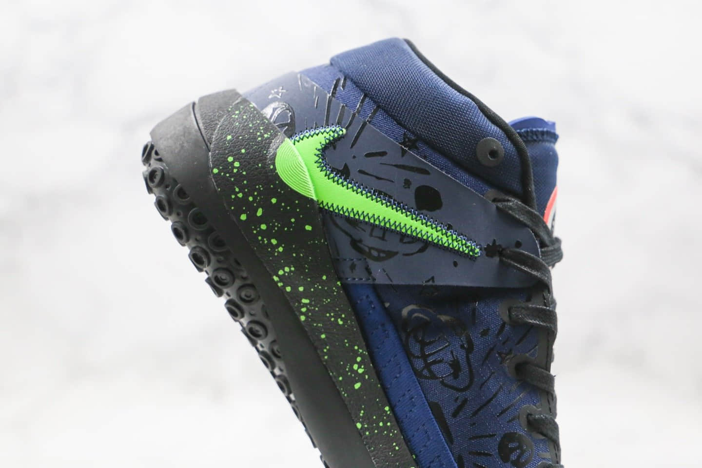 耐克Nike KD 13 Planet of Hoops纯原版本杜兰特13代篮球鞋黑绿色内置气垫支持高强度实战 货号:CI9949-400