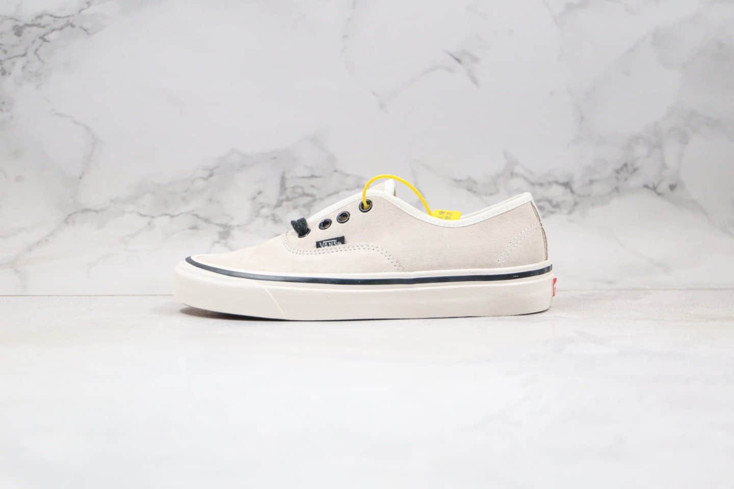 万斯Vans Authentic 44 DX公司级版本麂皮系列牛奶黑白色原厂硫化大底内置钢印正确鞋面材质 (ID:36138) - 图片1
