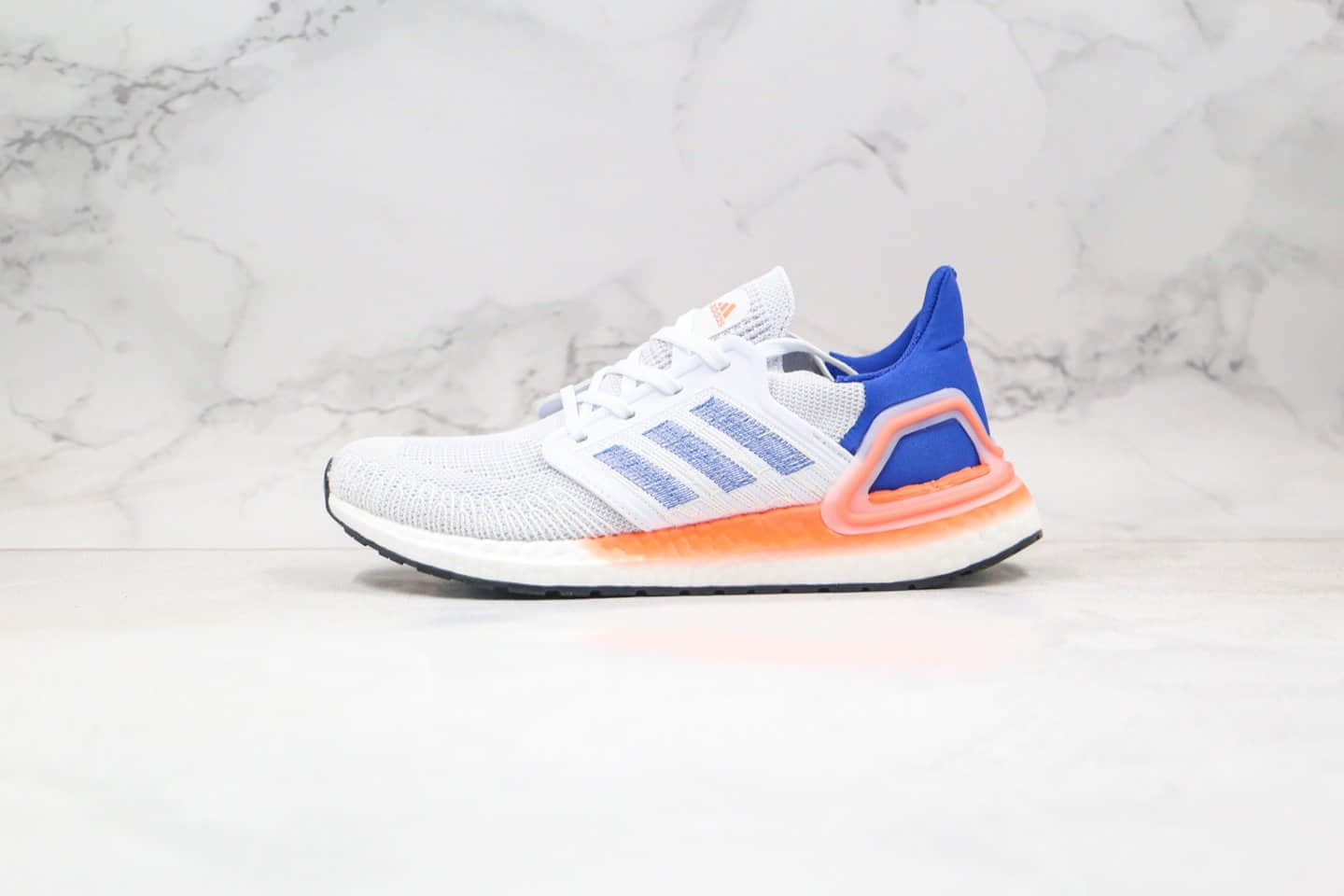 阿迪达斯Adidas UltraBoost 20纯原版本爆米花跑鞋UB6.0白蓝橙色原厂Boost爆米花缓震大底原盒原标 (ID:36525) - 图片1