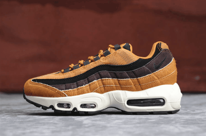 Nike Air Max 95 LX炫彩马毛棕色 耐克子弹95系列公司级高品质内置棕色气垫 (ID:366) - 图片1