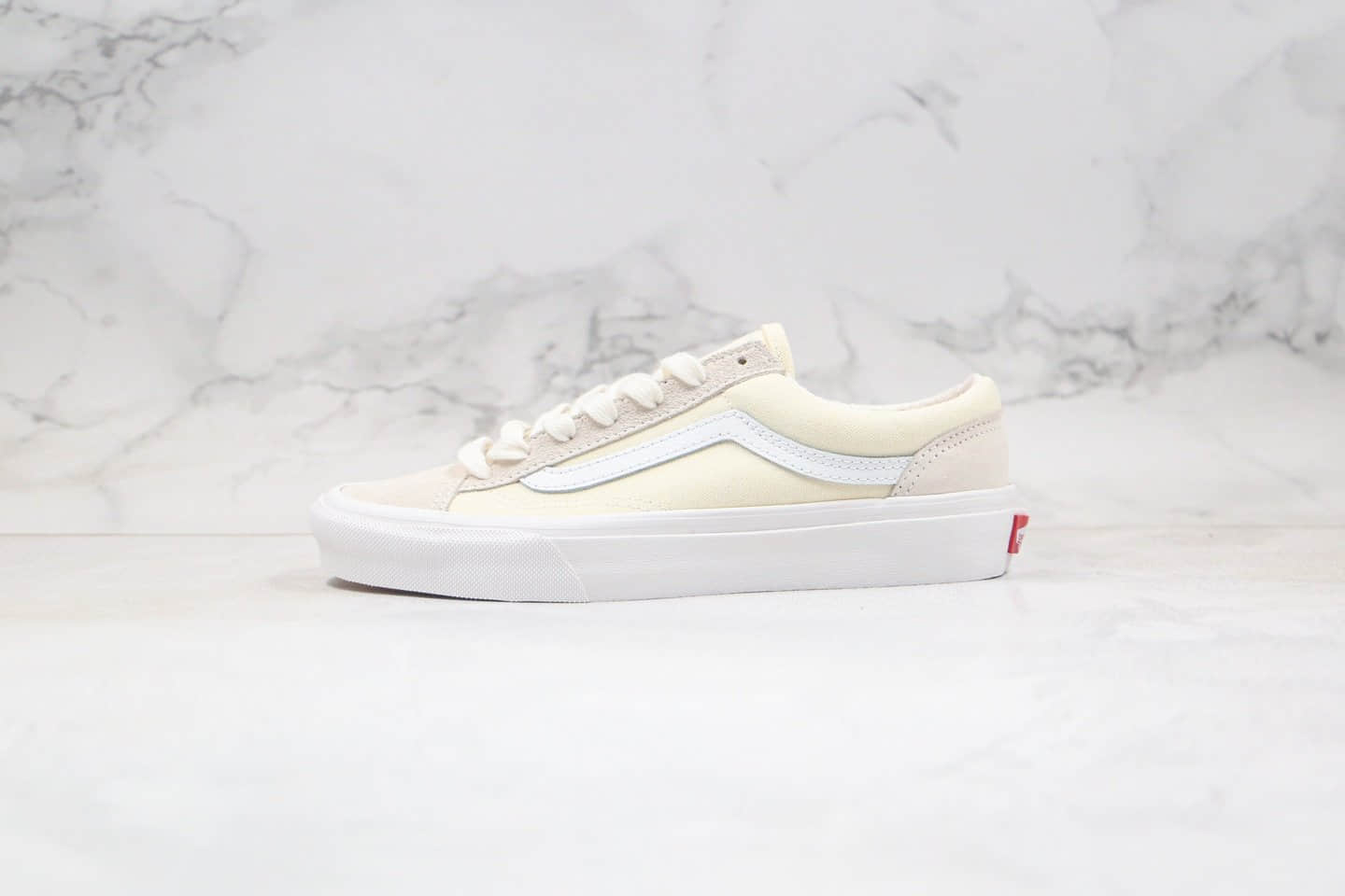 万斯Vans Style 36公司级版本低帮硫化板鞋经典小头系列米白色原盒原标原厂硫化大底 (ID:36687) - 图片1