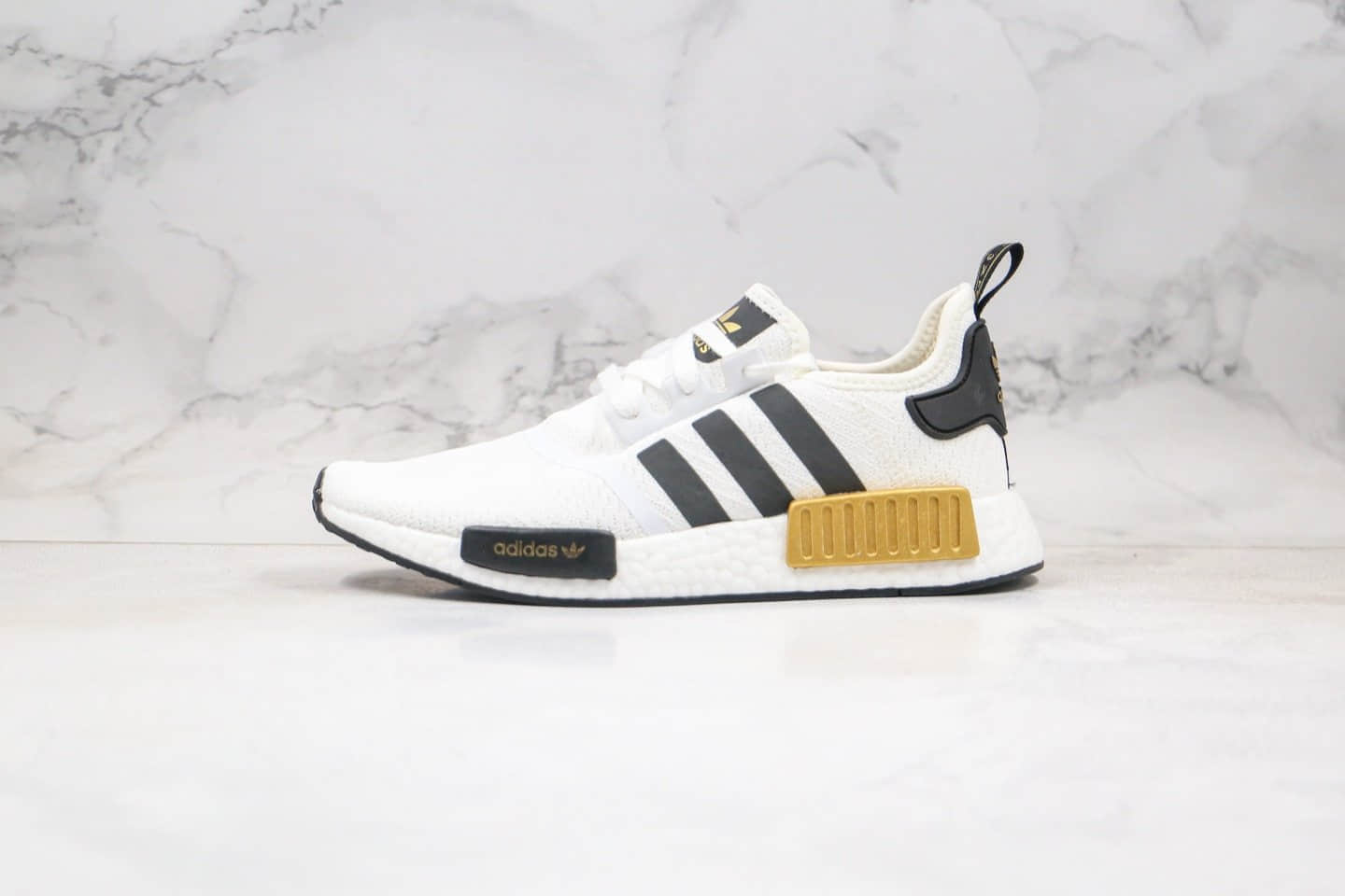 阿迪达斯Adidas Nmd R1纯原版本爆米花跑鞋白金黑色拼色正确Boost爆米花大底区别市面通货版本 (ID:36734) - 图片1