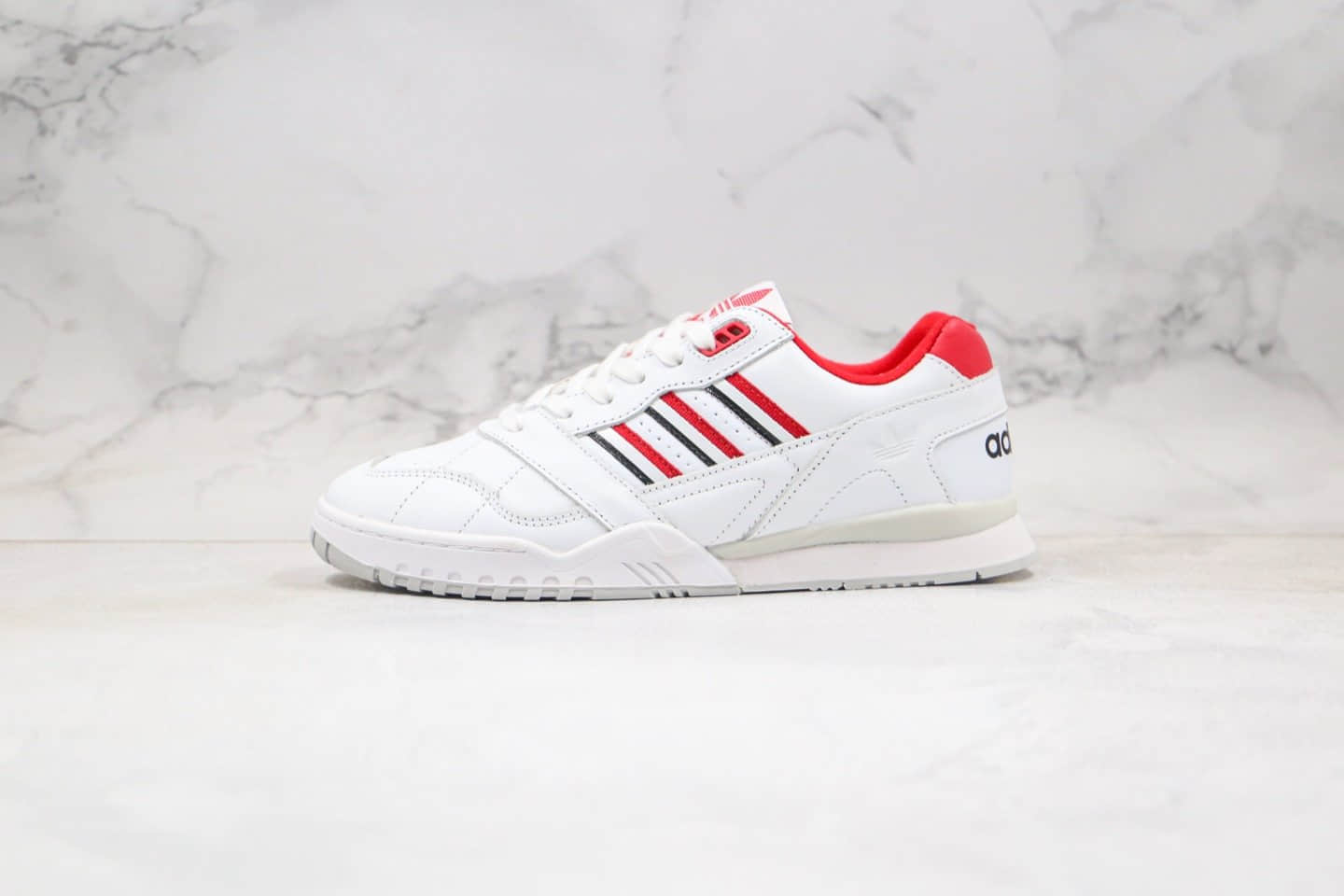 阿迪达斯adidas AR trainer纯原版本三道杠校园板鞋白红色正确头层皮革鞋面原鞋开模一比一打造 (ID:36846) - 图片1