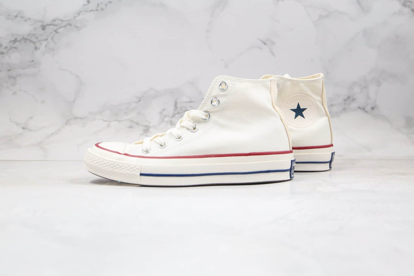 匡威CONVERSE ALL STAR J VTG 59 HI timeline 2020SS公司级版本日产版本高帮VTG粗边高帮米白色黑标帆布鞋原厂硫化大底正确硅蓝PU软中底 (ID:36870) - 图片1