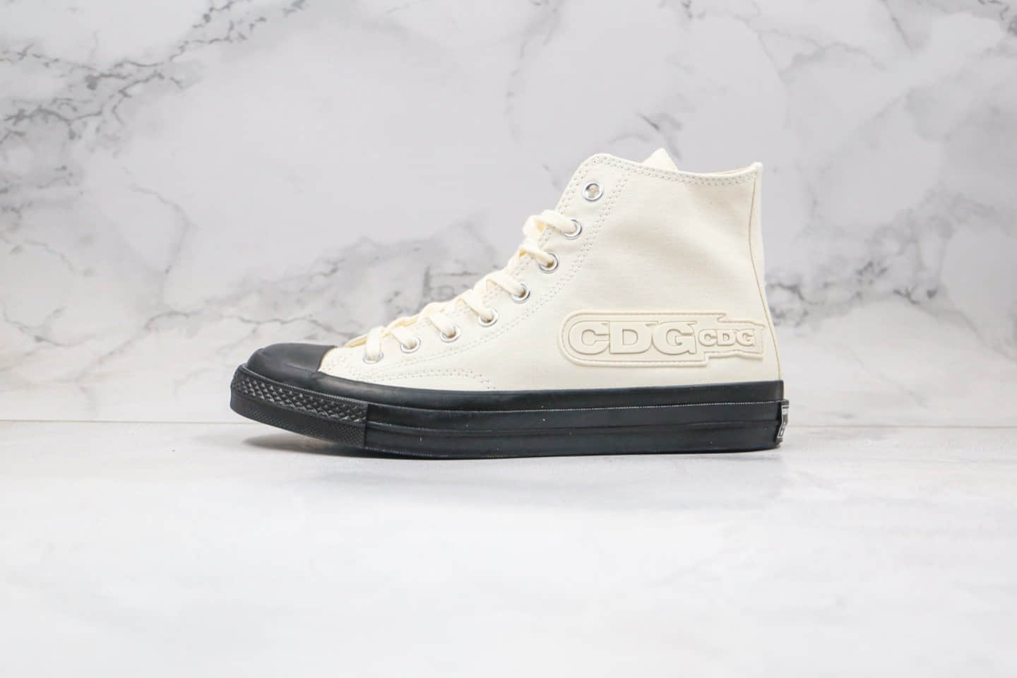 匡威Converse x cdg联名款公司级版本黑武士奥利奥配色原厂硫化大底原盒原标 (ID:37340) - 图片1