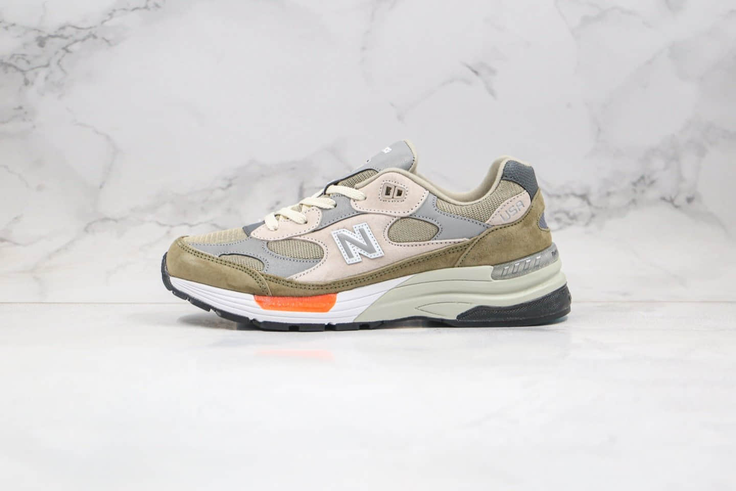 新百伦New Balance Made in USA M992纯原版本美产系列慢跑鞋卡其色原盒配件原楦头纸板打造 货号:W992WT