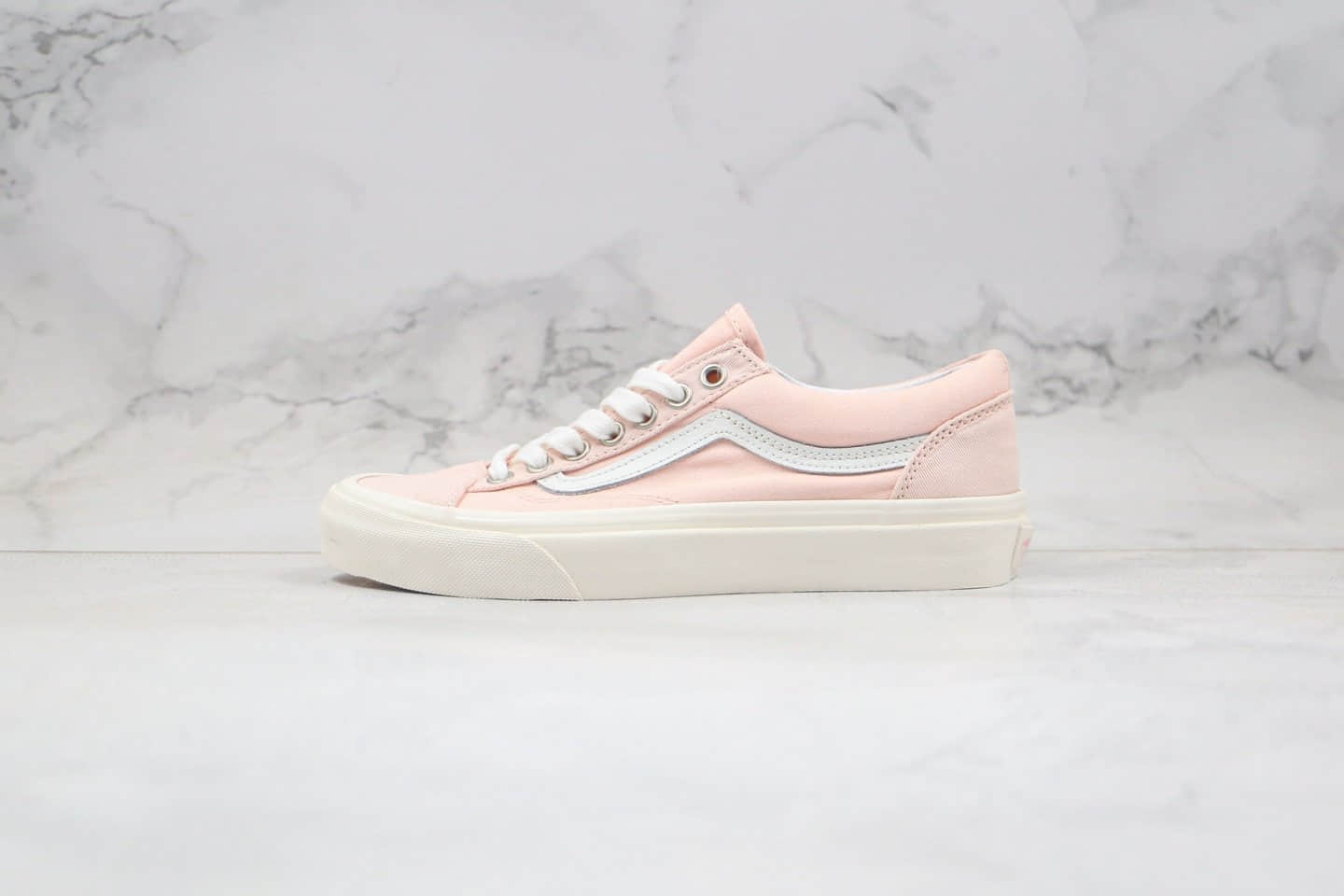 万斯VANS STYLE36 GD公司级版本低帮小头硫化板鞋浅粉色帆布鞋原厂硫化大底原盒原标 (ID:37567) - 图片1