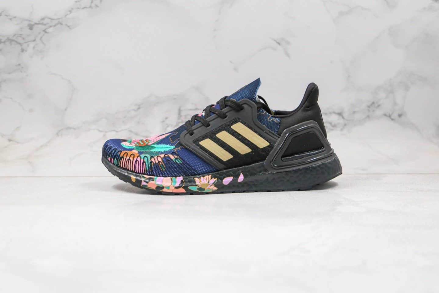 阿迪达斯Adidas UltraBoost 20 CNY纯原版本爆米花跑鞋花卉仙鹤中国年配色UB6.0原盒原标原楦头纸板打造 (ID:37757) - 图片1