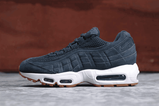 Nike Air Max 95 PRM浅蓝 耐克公司级子弹95系列牛筋底透明气垫 (ID:382) - 图片1