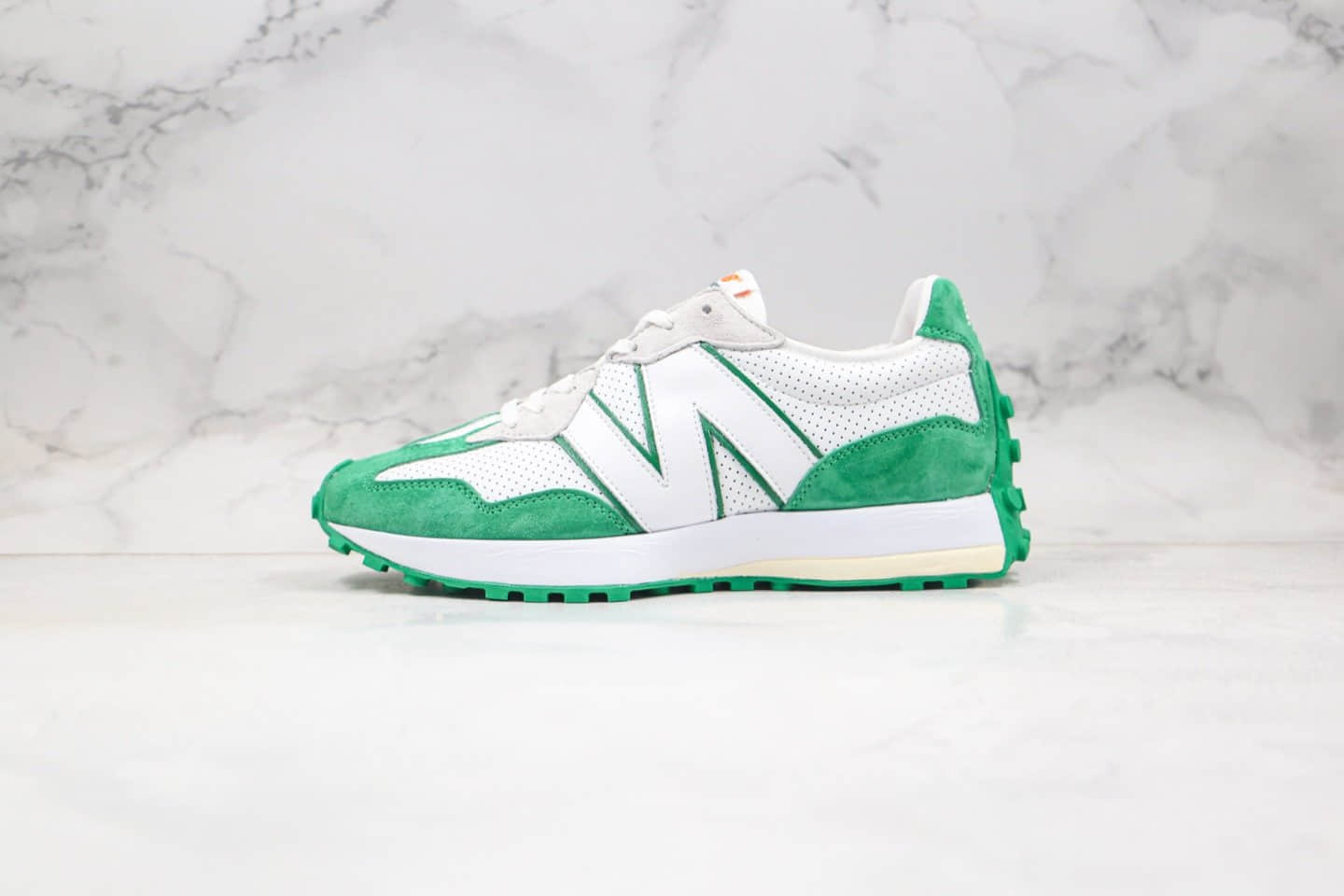 新百伦New Balance 327纯原版本复古慢跑鞋绿色原盒原标原楦头纸板打造 货号:WS327CBD