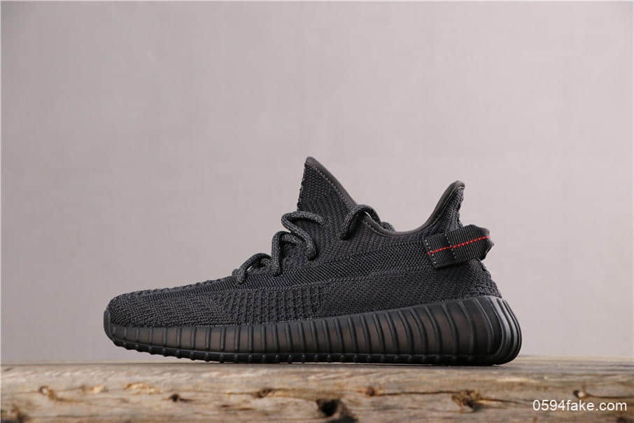 Adidas Yeezy Boost 350 V2 “Black ”阿迪达斯350V2反光黑天使纯原顶级版本真正巴斯夫满钉大底 (ID:3841) - 图片1