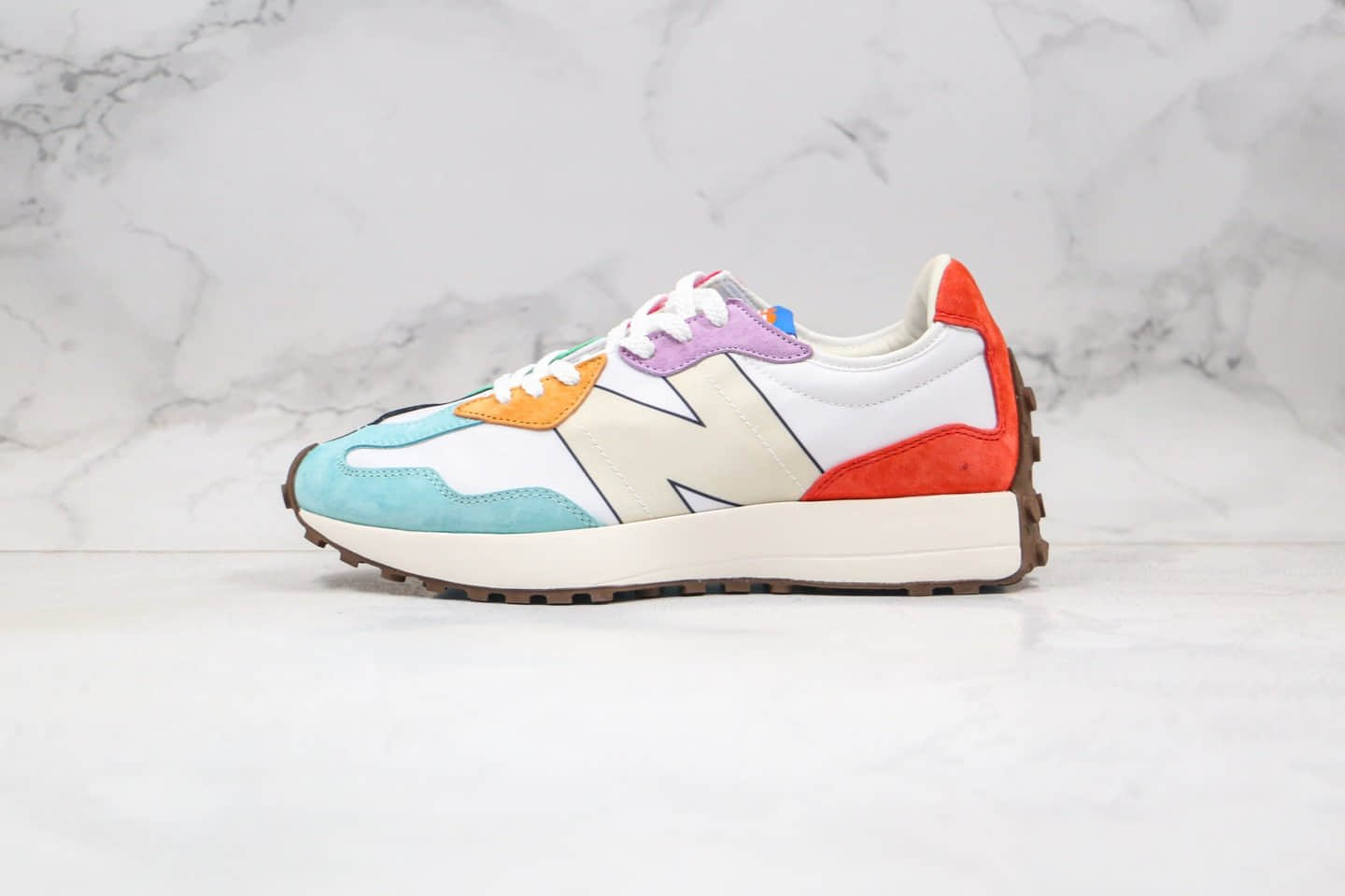 新百伦New Balance 327纯原版本复古慢跑鞋NB327彩虹色原档案数据开发 (ID:38475) - 图片1