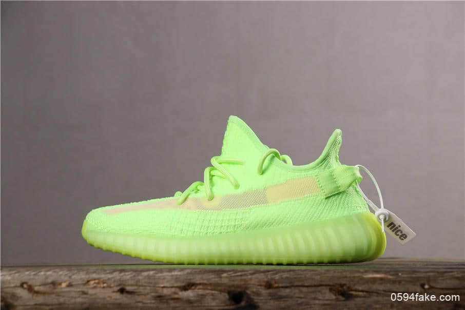 Adidas adidas Yeezy Boost 350 V2阿迪达斯椰子350V2荧光绿纯原顶级Boost满钉大底 (ID:3859) - 图片1
