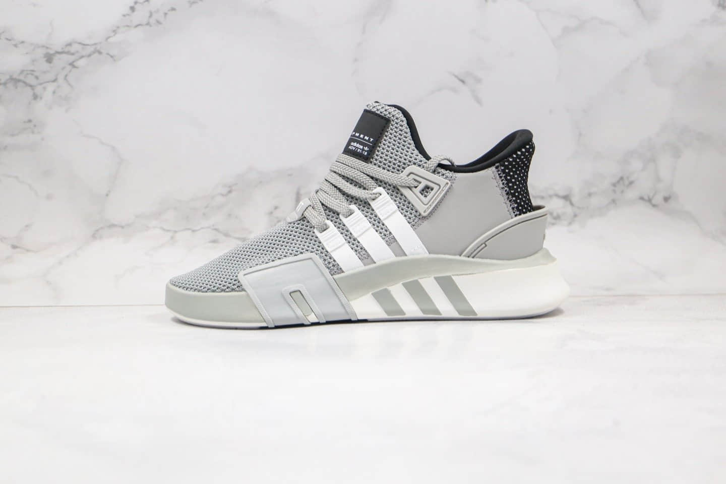 阿迪达斯Adidas EQT BASK ADV纯原版本三叶草支撑者系列EQT慢跑鞋灰色原盒原标原楦头纸板打造 (ID:38628) - 图片1