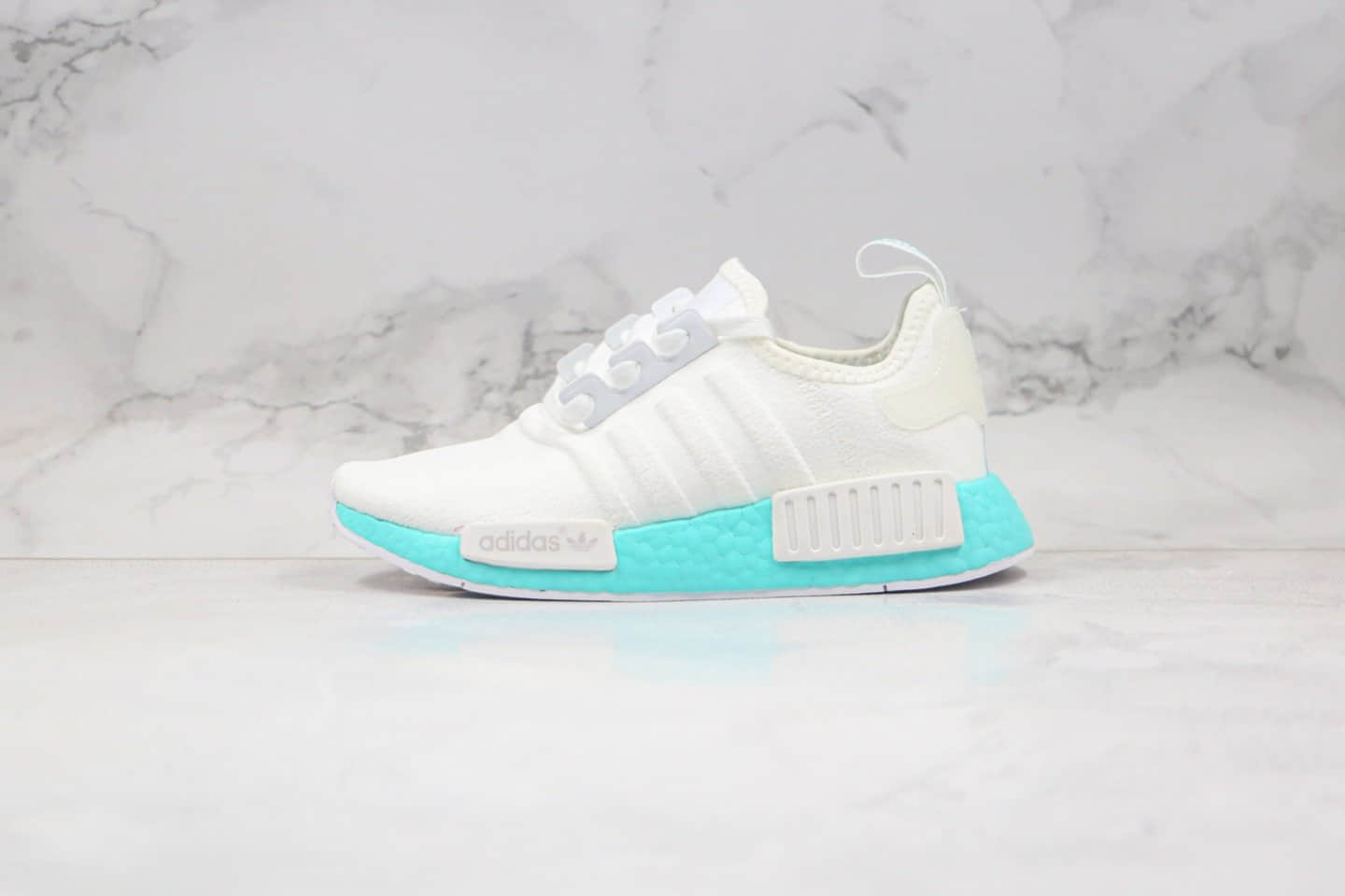 阿迪达斯Adidas NMD_R1纯原版本爆米花跑鞋日文白蓝色原档案数据开发原盒原标 (ID:38928) - 图片1